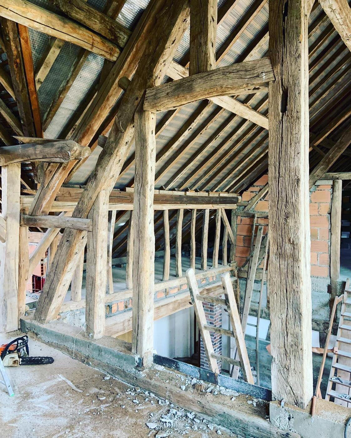 charpente en rénovation
